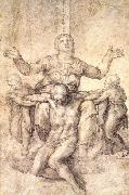 Michelangelo Buonarroti Study for the Colonna Piet oil painting on canvas